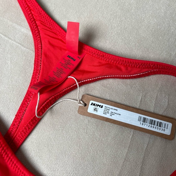 Two-Piece SKIMS ❤️ SWIM Bikini Bundle Set Ruby XS NWT - Picture 3 of 9